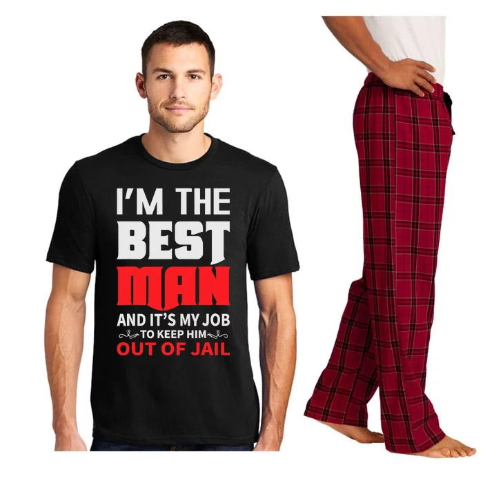 Best Man Wedding Groom Funny Bachelor Stag Partys Pajama Set