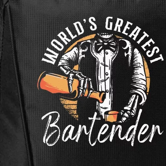 Bartender Mixologist Worlds Greatest Bartender City Backpack