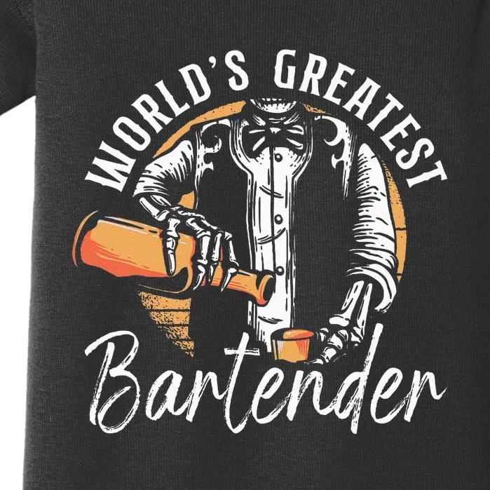 Bartender Mixologist Worlds Greatest Bartender Baby Bodysuit