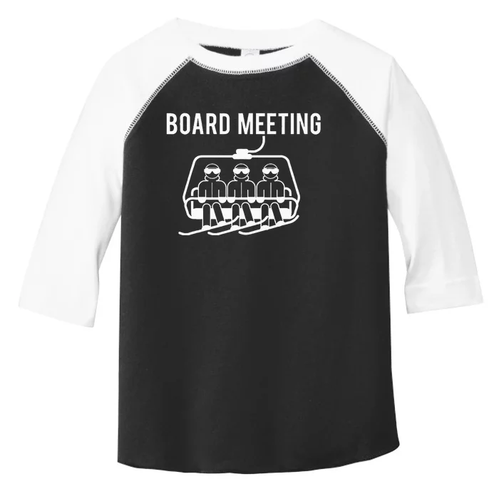 Board Meetings Wintersports Lover Snowboarding Snowboarder Toddler Fine Jersey T-Shirt