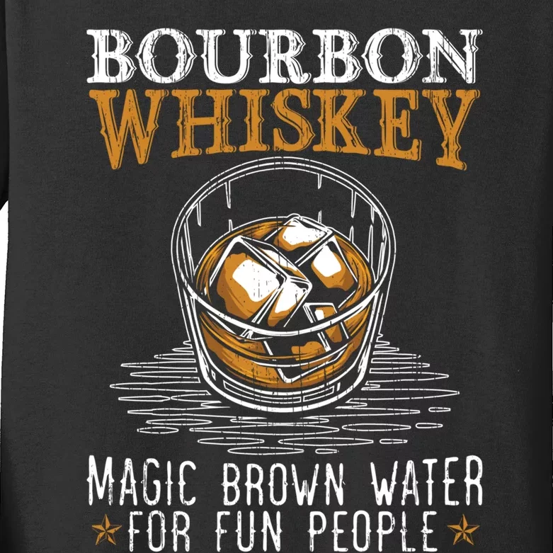 Bourbon Magic Water Malt Scotch Meaningful Gift Kids Long Sleeve Shirt