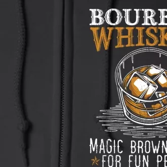 Bourbon Magic Water Malt Scotch Meaningful Gift Full Zip Hoodie