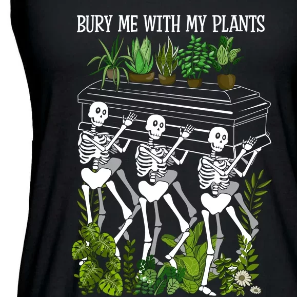 Bury Me With My Plants Ladies Essential Flowy Tank