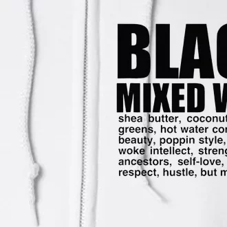 Black Mixed With Shea Butter Prideful Expression Full Zip Hoodie