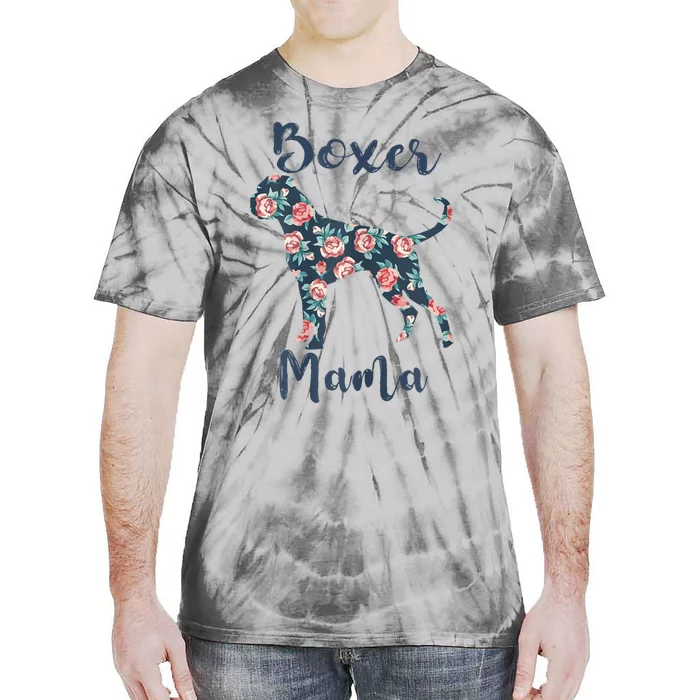 Boxer Mama Women Dog Mom Funny Mother Day Lover Tie-Dye T-Shirt