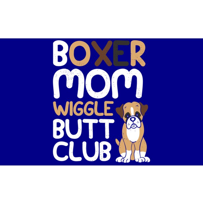 Boxer Mom Wiggle Butt Club Design Boxer Design Dog Design Funny Gift Bumper Sticker