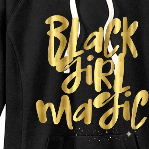 Black Magic Warning Melanin Queen With Attitude Gift Women's Fleece Hoodie