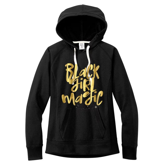 Black Magic Warning Melanin Queen With Attitude Gift Women's Fleece Hoodie