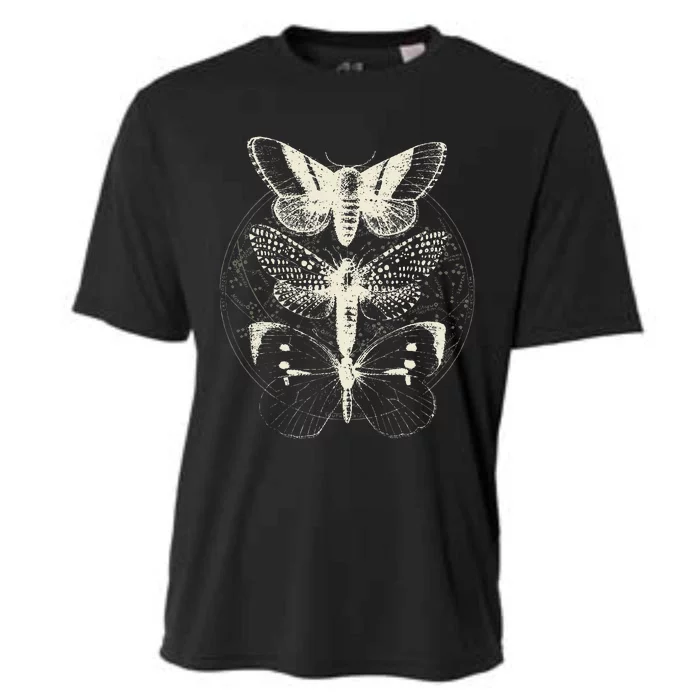 Butterfly Moth Witchcore Insect Astronomy Lover Witchy Cooling Performance Crew T-Shirt