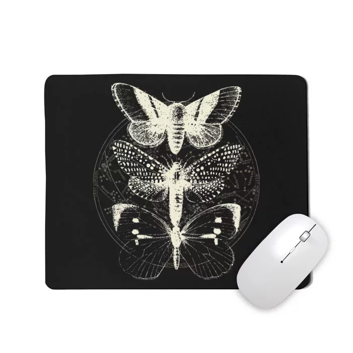 Butterfly Moth Witchcore Insect Astronomy Lover Witchy Mousepad