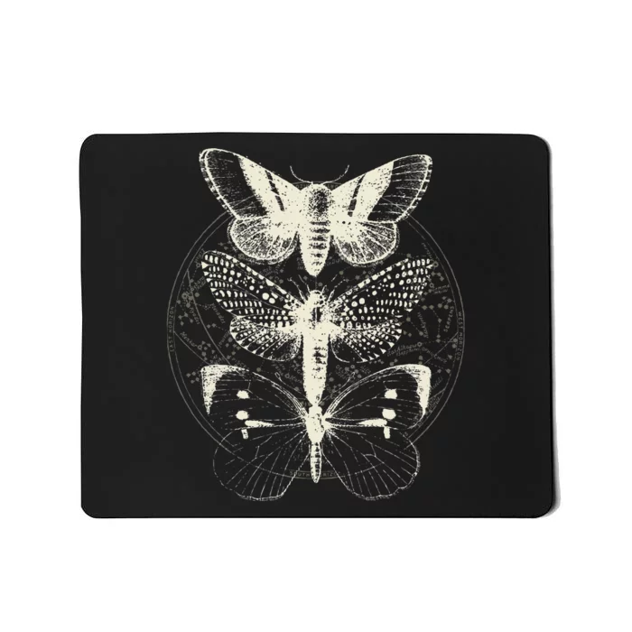 Butterfly Moth Witchcore Insect Astronomy Lover Witchy Mousepad