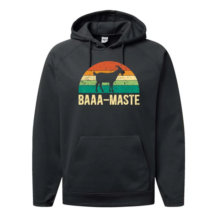 Baaa Maste Yoga Lover Spiritual Meditation Goat Lady Performance Fleece Hoodie