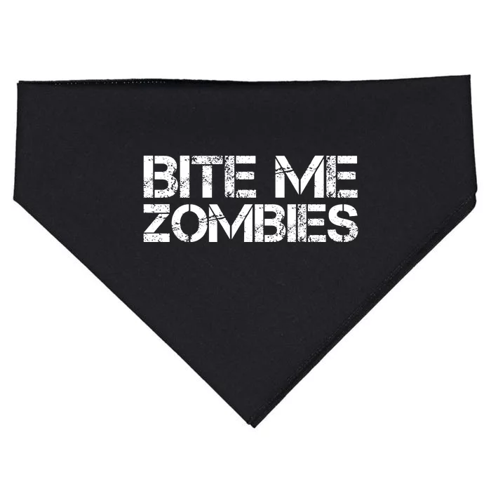 Bite Me Zombies USA-Made Doggie Bandana