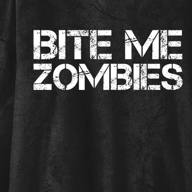 Bite Me Zombies Hooded Wearable Blanket