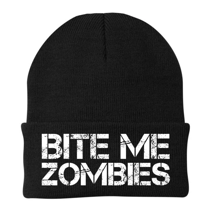 Bite Me Zombies Knit Cap Winter Beanie