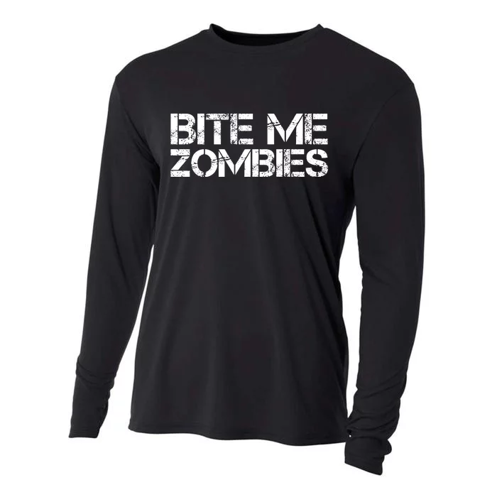 Bite Me Zombies Cooling Performance Long Sleeve Crew