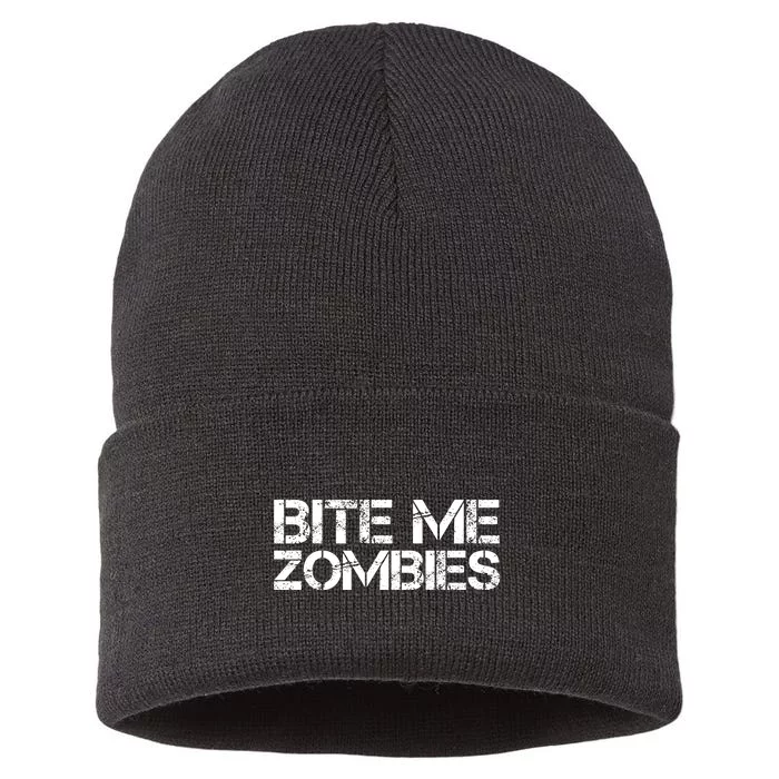 Bite Me Zombies Sustainable Knit Beanie