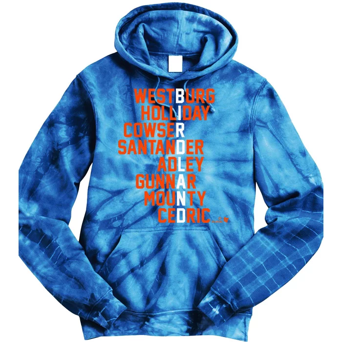 Birdland Names 2024 Baltimore Baseball Tie Dye Hoodie