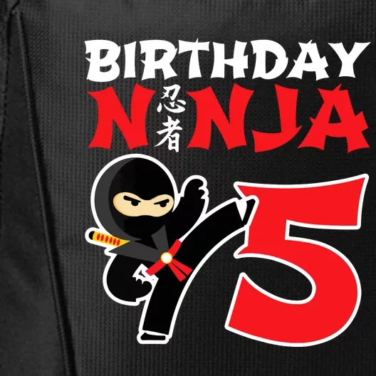 Birthday Ninja 5 Year Old Ninja Birthday Party Theme City Backpack