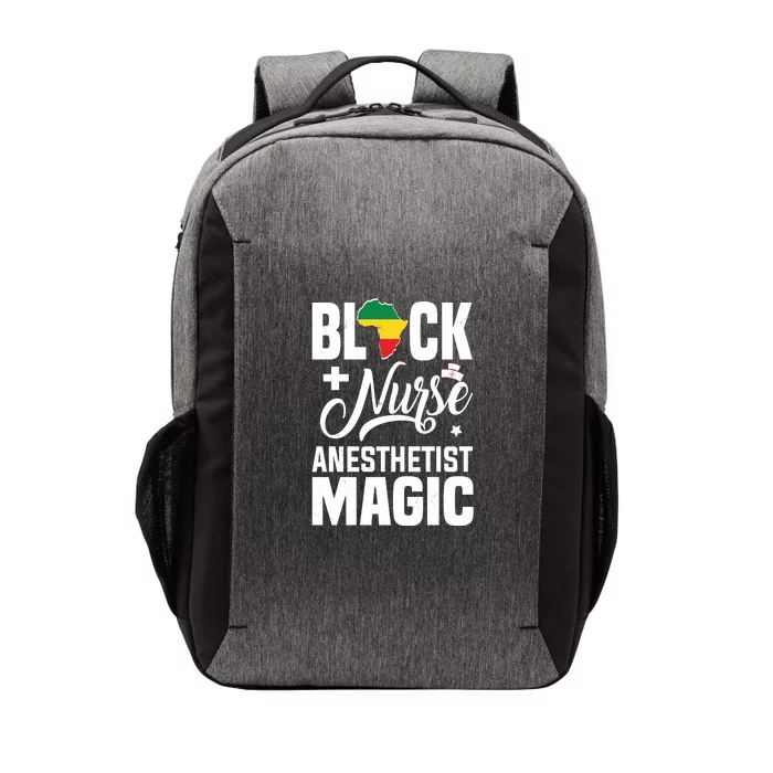 Black Nurse Anesthetist Magic CRNA African American Pride Vector Backpack