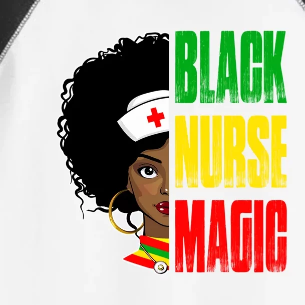 Black Nurse Afro Retro Juneteenth Black History Month Cute Gift Toddler Fine Jersey T-Shirt