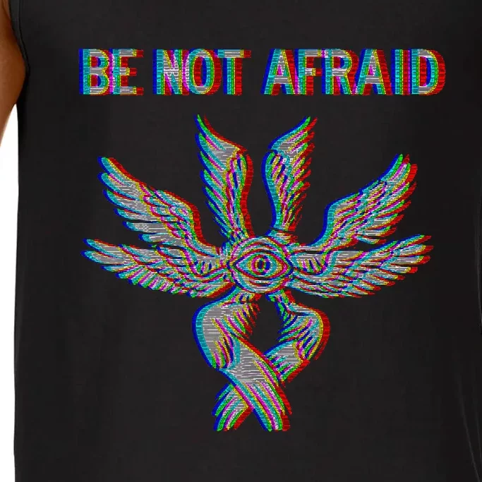 Be Not Afraid Biblically Accurate Angel Seraphim Glitch Comfort Colors® Tank Top