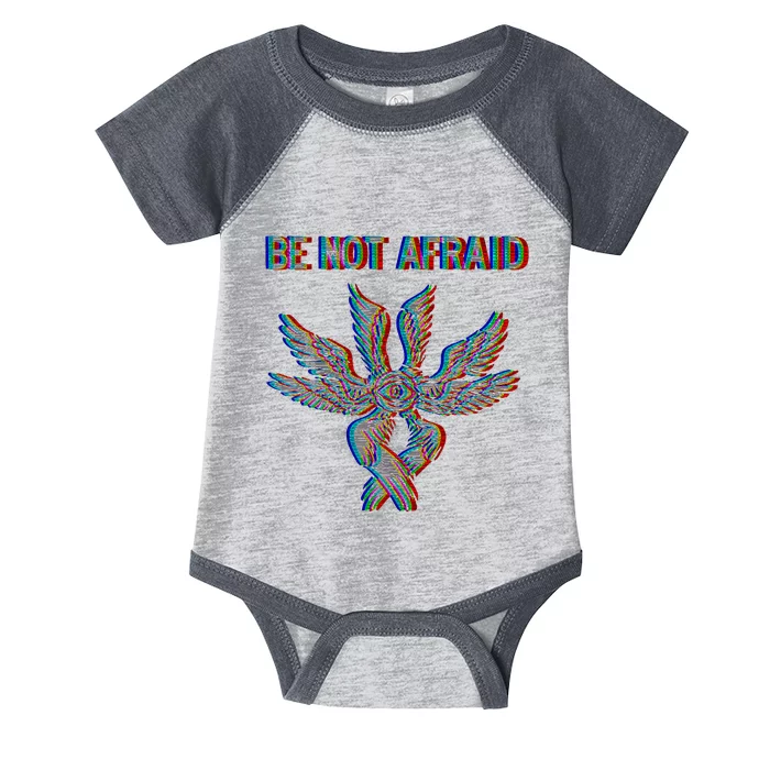 Be Not Afraid Biblically Accurate Angel Seraphim Glitch Infant Baby Jersey Bodysuit