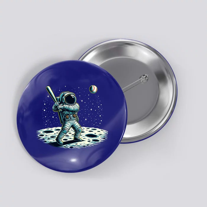 Baseball Novelty Astronaut Funny Baseball Button