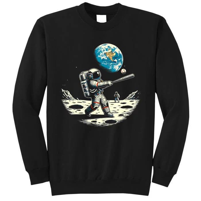 Baseball Novelty Astronaut Funny Baseball Sweatshirt