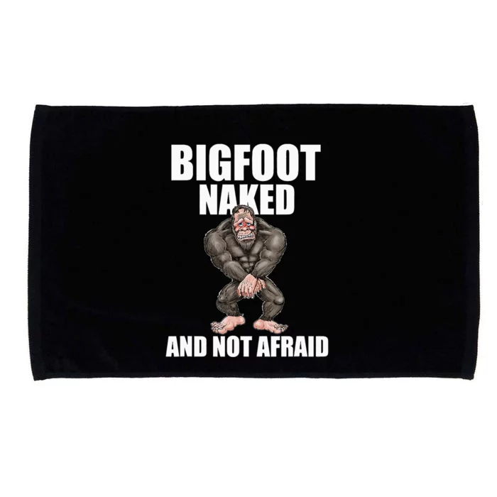 Bigfoot Naked And Not Afraid Microfiber Hand Towel