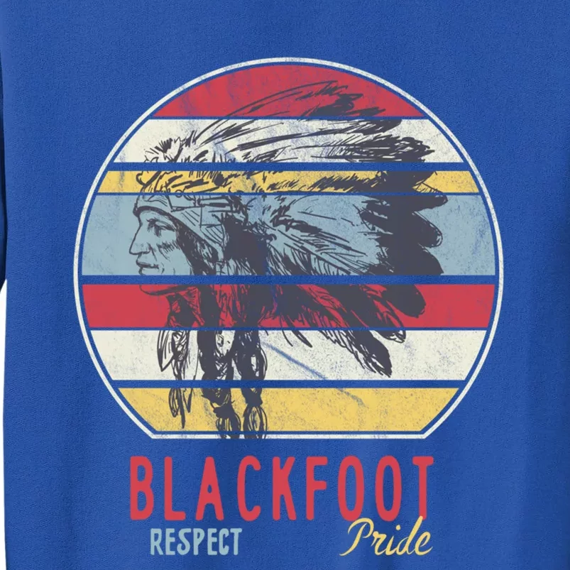 Blackfoot Native American Indian Tribe Respect Pride Retro Funny Gift Sweatshirt