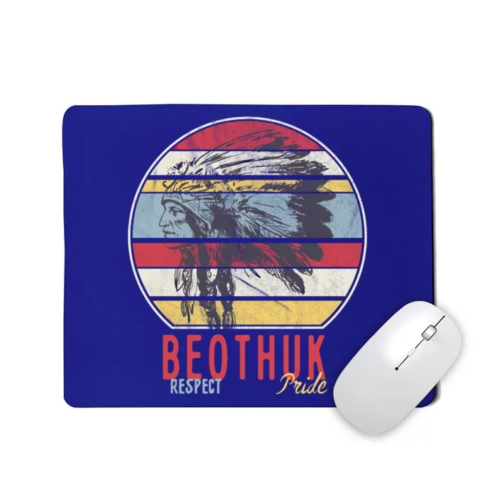 Beothuk Native American Indian Tribe Respect Pride Retro Sun Meaningful Gift Mousepad