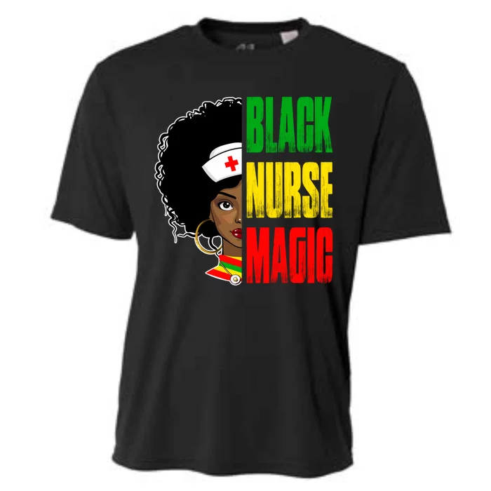 Black Nurse Afro Retro Juneteenth Black History Month Great Gift Cooling Performance Crew T-Shirt