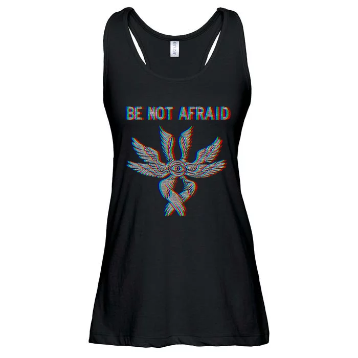 Be Not Afraid Biblically Accurate Angel Seraphim Glitch Ladies Essential Flowy Tank