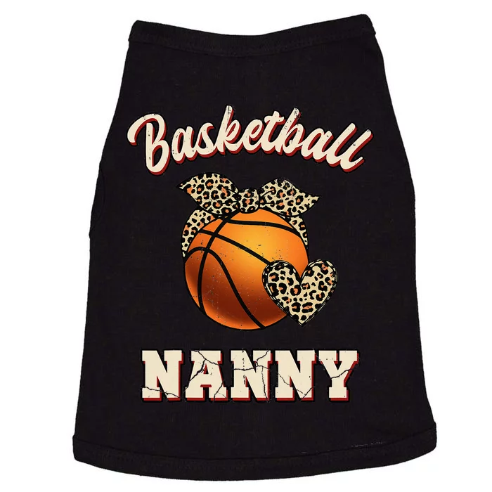 Basketball Nanny Bandana Leopard Heart Fans Mother's Day Doggie Tank