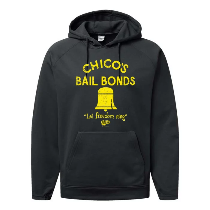 Bad News Bears Chicos Bail Bonds Performance Fleece Hoodie