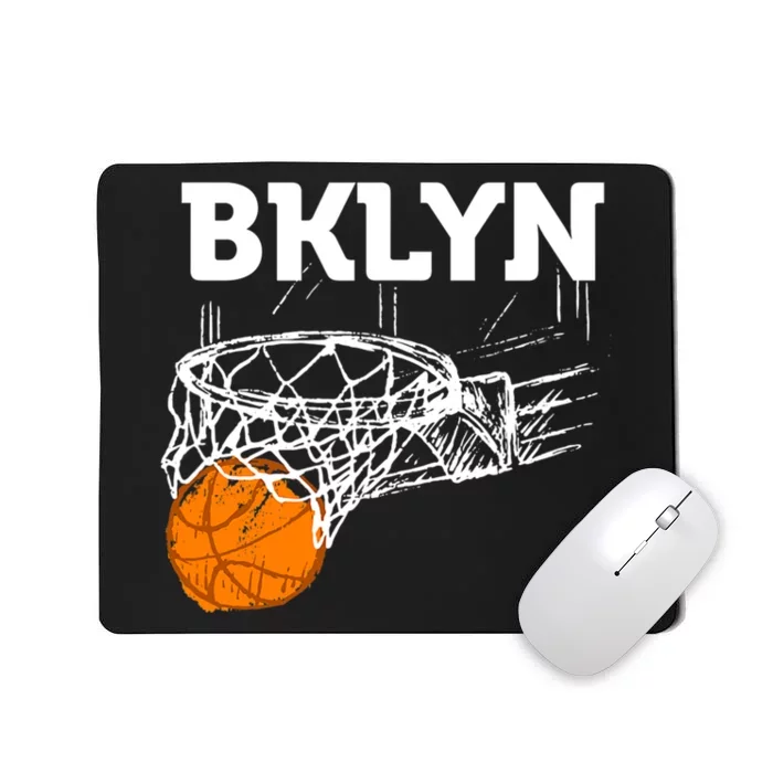 Brooklyn NYC Basketball Net Gift Funny New York City Mousepad