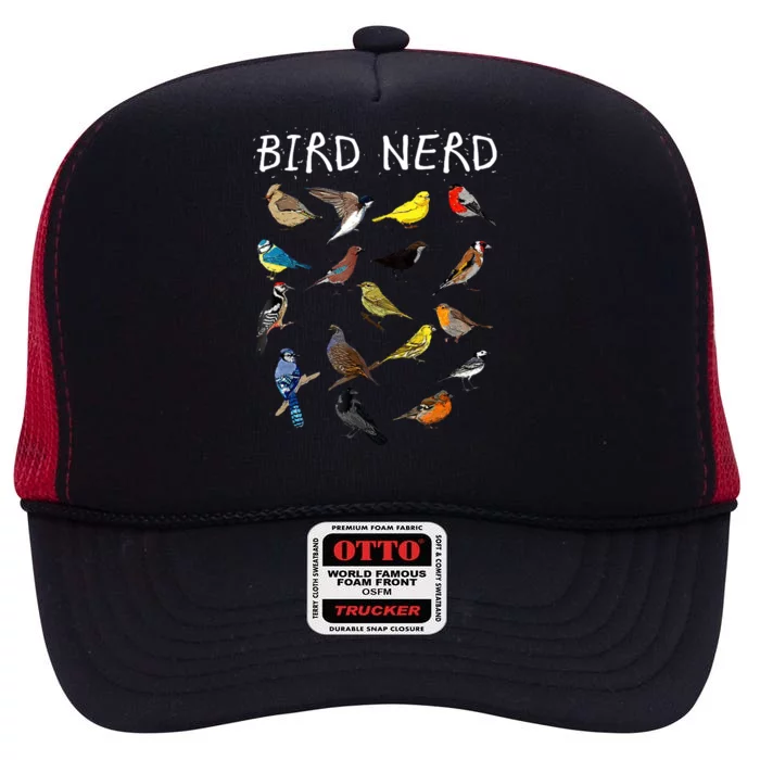 Bird Nerd High Crown Mesh Trucker Hat