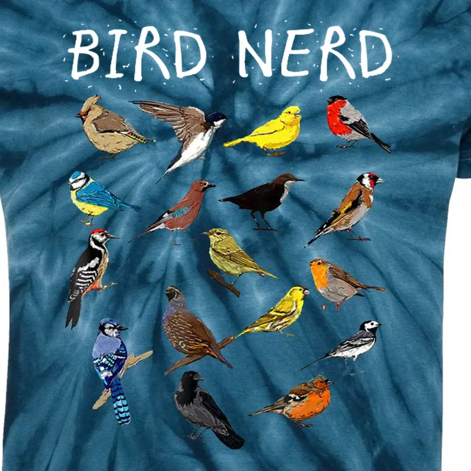 Bird Nerd Kids Tie-Dye T-Shirt