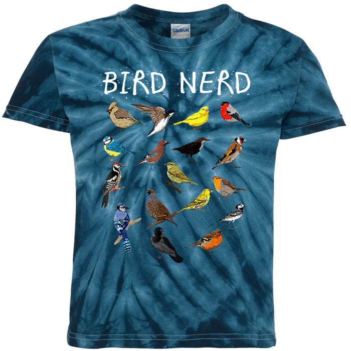 Bird Nerd Kids Tie-Dye T-Shirt