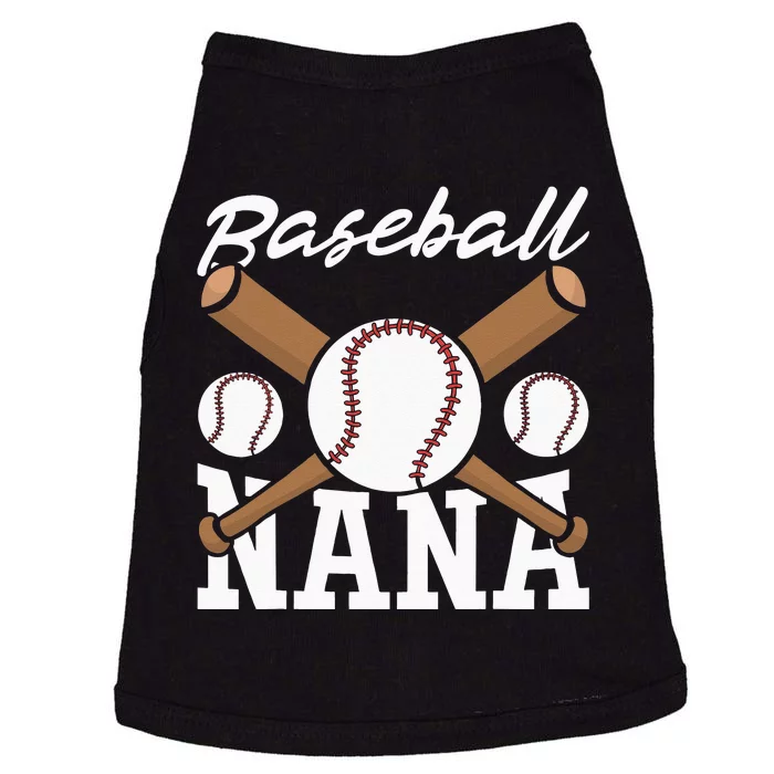 Baseball Nana Batter Sport Baseball Player Grandma Baseball Doggie Tank