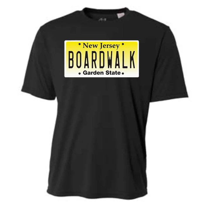 Boardwalk Nj Beach Town New Jersey Vacation Cooling Performance Crew T-Shirt