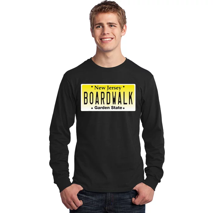 Boardwalk Nj Beach Town New Jersey Vacation Long Sleeve Shirt