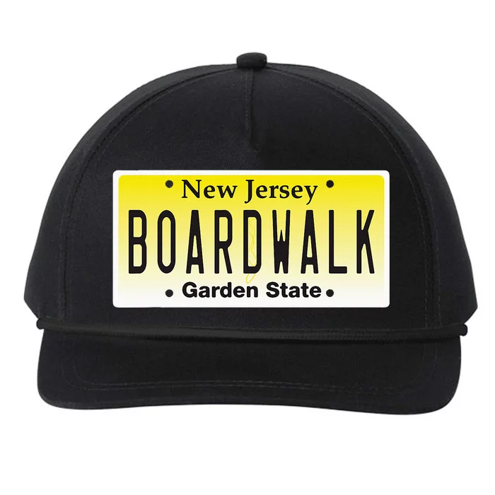 Boardwalk Nj Beach Town New Jersey Vacation Snapback Five-Panel Rope Hat