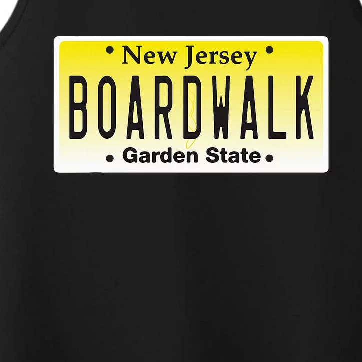 Boardwalk Nj Beach Town New Jersey Vacation Performance Tank