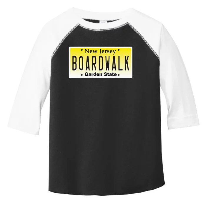 Boardwalk Nj Beach Town New Jersey Vacation Toddler Fine Jersey T-Shirt