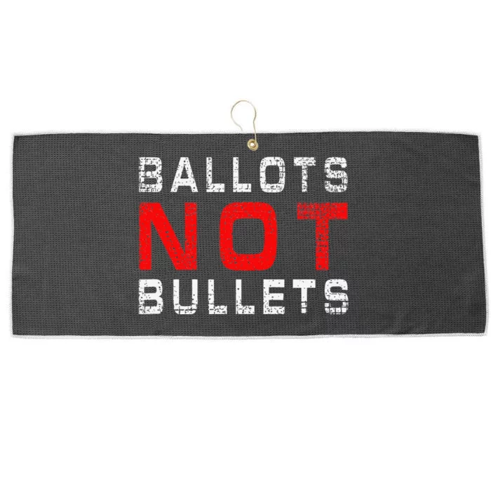 Ballots Not Bullets Large Microfiber Waffle Golf Towel