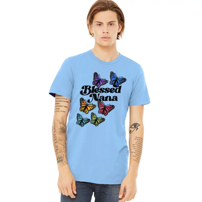 Blessed Nana Beautiful Grandparents Day Gift Premium T-Shirt