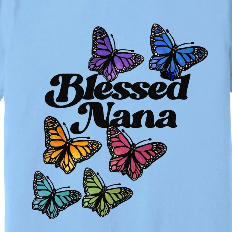 Blessed Nana Beautiful Grandparents Day Gift Premium T-Shirt