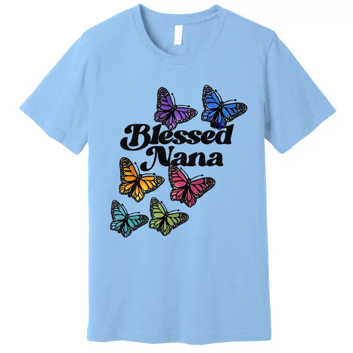 Blessed Nana Beautiful Grandparents Day Gift Premium T-Shirt